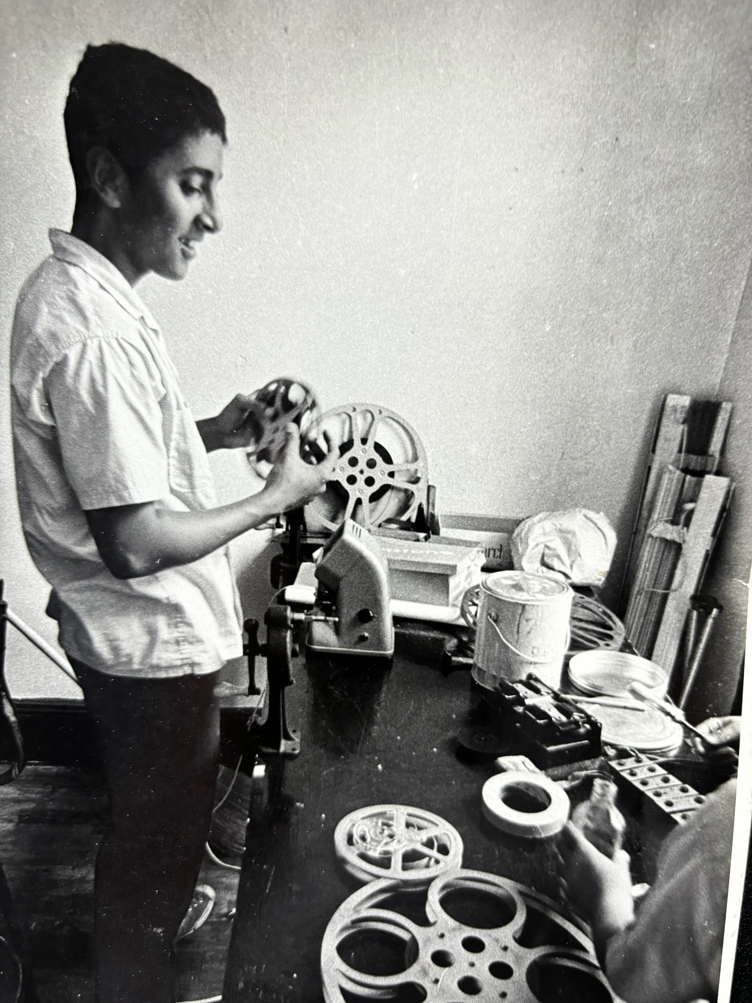 George Toro editing at the Movie Cub